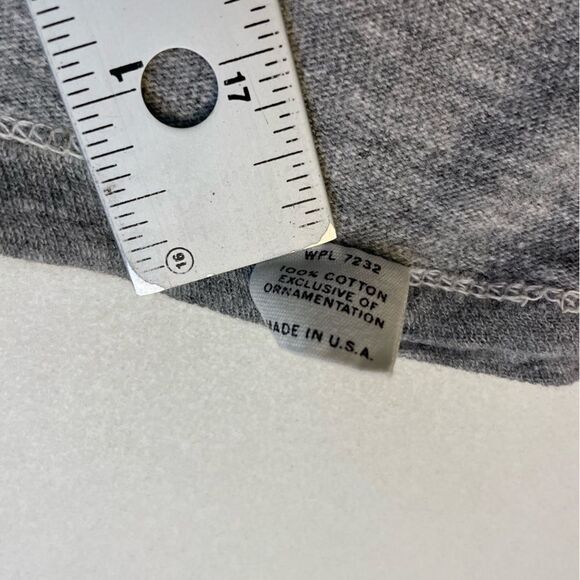 VINTAGE Gables Football 1971 Graphic T-shirt Women Large Gray 70s Single Stitch - Picture 9 of 9
